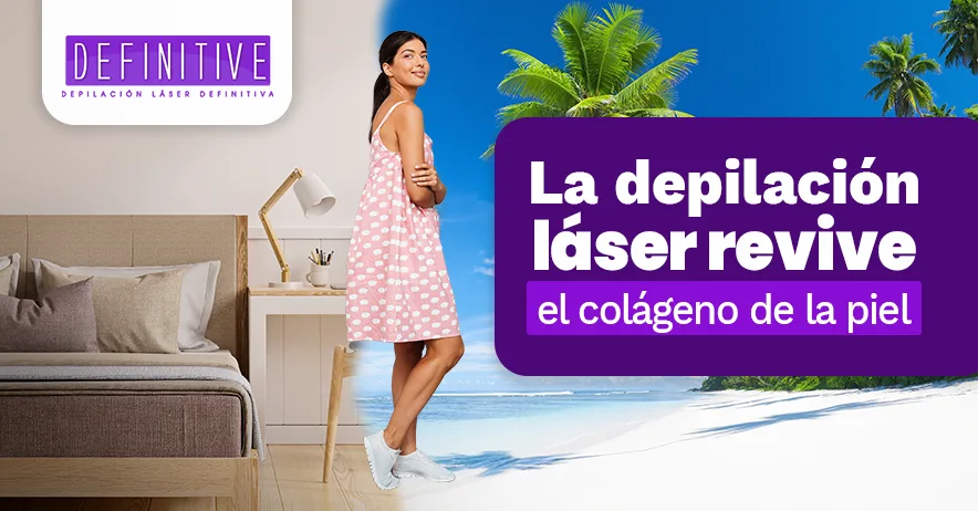 La depilación láser revive el colágeno de la piel